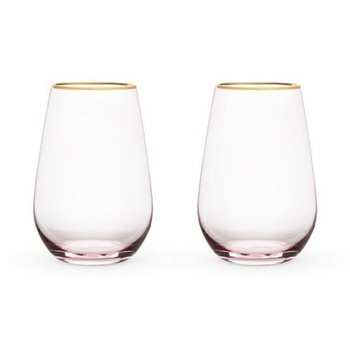 Starfield Vineyards - Products - Rose Colored Stemless Wine Glass